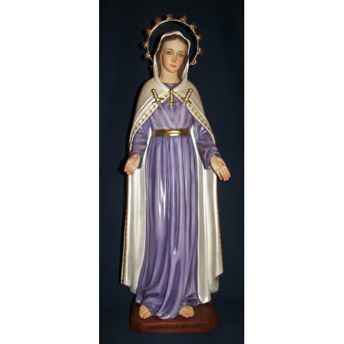 Rosa Mystica 27 Inch, Rosa Mystica Twenty Seven Inch, Rosa Mystica Sorrows Statue, 27 Inch Rosa Mystica Sorrows, Twenty Seven Inch Rosa Mystica Sorrows Statue