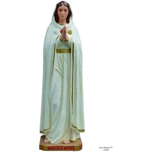 Rosa Mystica 66 Inch,Rosa Mystica Sixty Six Inch,Virgin Rosa Mystica,66 Inch Rosa Mystica,Sixty Six Inch Rosa Mystica Statue