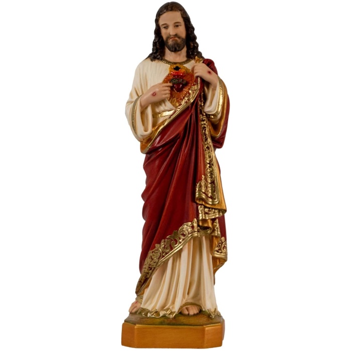Sacred Heart 12 Inch, Sacred Heart Twelve Inch Statue, Sacred Heart Christ Statue, 12 Inch Sacred Heart, Twelve Inch Sacred Heart Statue