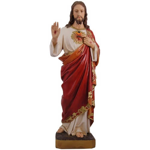 Sacred Heart 24 Inch, Sacred Heart Twenty Four Inch, Sacred Heart Statue, 24 Inch Sacred Heart, Twenty Four Inch Sacred Heart Statue