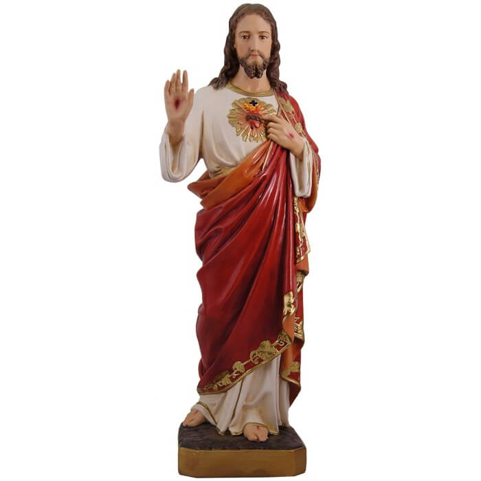 Sacred Heart 24 Inch, Sacred Heart Twenty Four Inch, Sacred Heart Statue, 24 Inch Sacred Heart, Twenty Four Inch Sacred Heart Statue