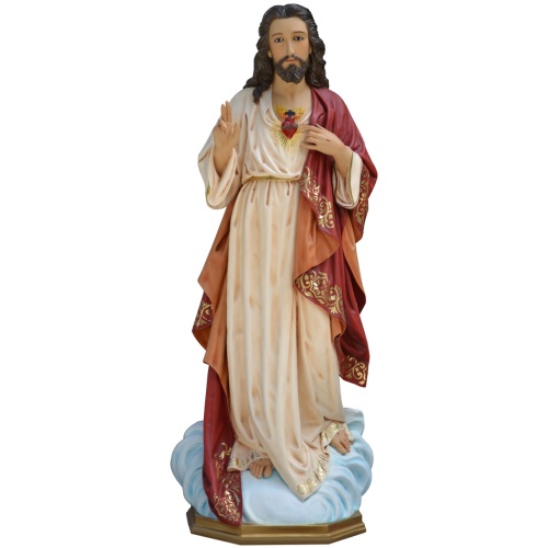 Sacred Heart 60 Inch,Sacred Heart Sixty Inch,Christ Sacred Heart Statue,60 Inch Sacred Heart,Sixty Inch Sacred Heart Statue