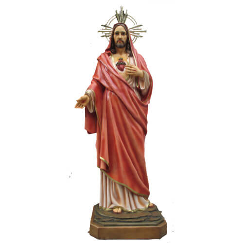 Sacred Heart 78 Inch, Sacred Heart Seventy Eight Inch, Sacred Heart Statue, 78 Inch Sacred Heart,  Seventy Eight Inch Sacred Heart Statue