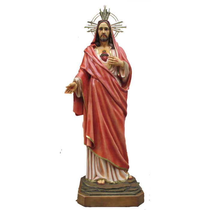 Sacred Heart 78 Inch, Sacred Heart Seventy Eight Inch, Sacred Heart Statue, 78 Inch Sacred Heart,  Seventy Eight Inch Sacred Heart Statue