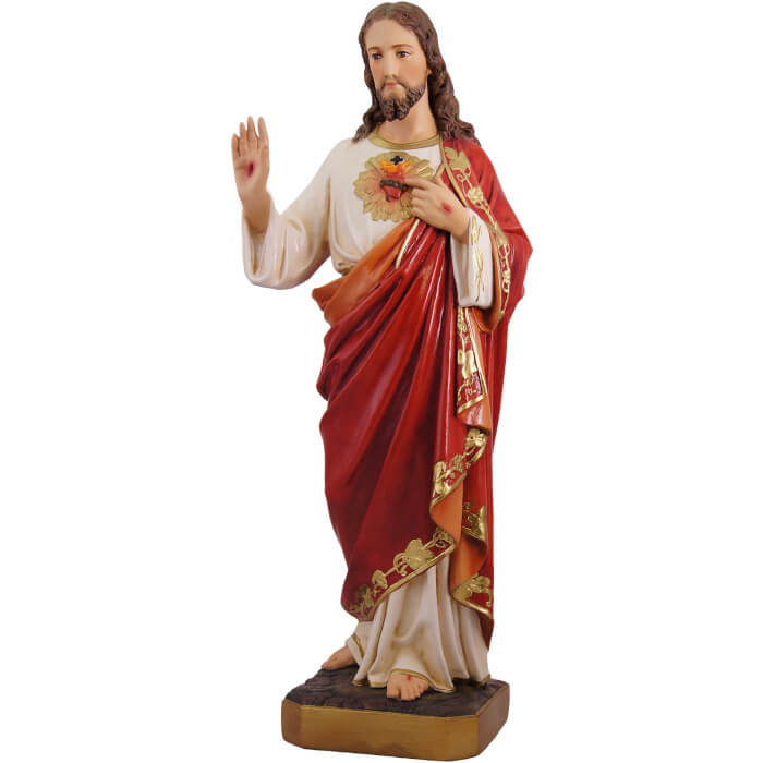 Sacred Heart 24 Inch, Sacred Heart Twenty Four Inch, Sacred Heart Statue, 24 Inch Sacred Heart, Twenty Four Inch Sacred Heart Statue