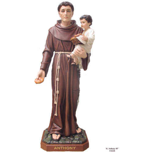 St. Anthony 48,St. Anthony Forty Eight Inch,St. Anthony Statue,48 Inch St. Anthony,Forty Eight Inch St. Joseph Statue