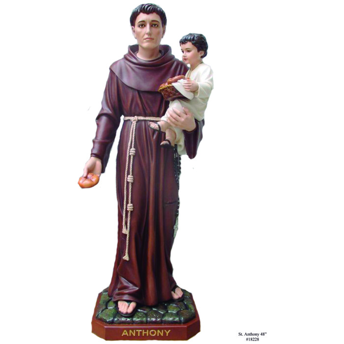 St. Anthony 48,St. Anthony Forty Eight Inch,St. Anthony Statue,48 Inch St. Anthony,Forty Eight Inch St. Joseph Statue