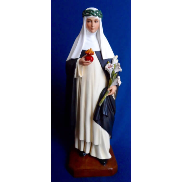 St. Catherine of Sienna 23 Inch, St. Catherine of Sienna Twenty Three Inch, St. Catherine of Sienna Saint Statue, 23 Inch St. Catherine of Sienna, Twenty Three St. Catherine of Sienna Statue