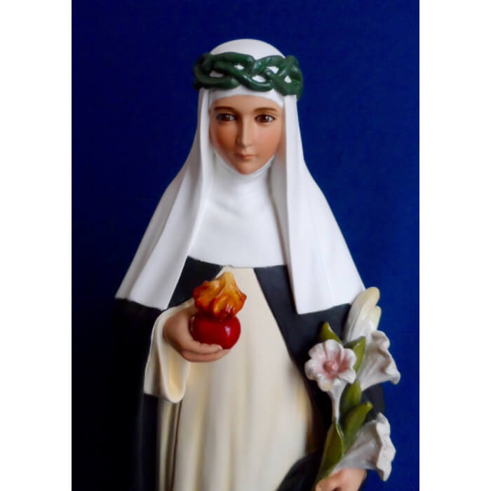 St. Catherine of Sienna 23 Inch, St. Catherine of Sienna Twenty Three Inch, St. Catherine of Sienna Saint Statue, 23 Inch St. Catherine of Sienna, Twenty Three St. Catherine of Sienna Statue