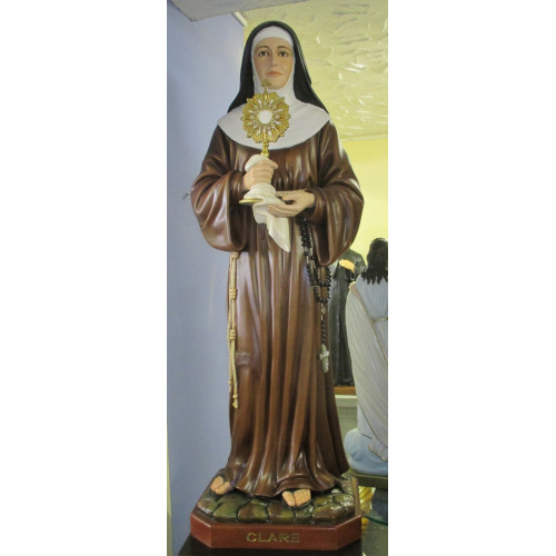 St. Clare 48 Inch, St. Clare Fourty Eight Inch, St. Clare Saint Statue, 48 Inch St. Clare Statue, Fourty Eight Inch St. Clare Statue