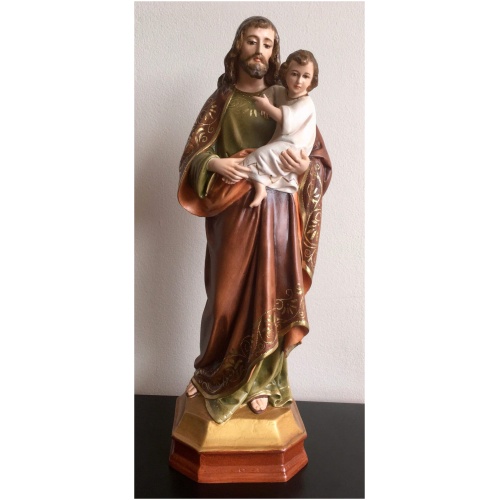 St. Joseph with baby Jesus 16 Inch, St. Joseph with baby Jesus Sixteen Inch, St. Joseph with baby Jesus Statue, 16 Inch St. Joseph with baby Jesus, Sixteen Inch St. Joseph with baby Jesus Statue