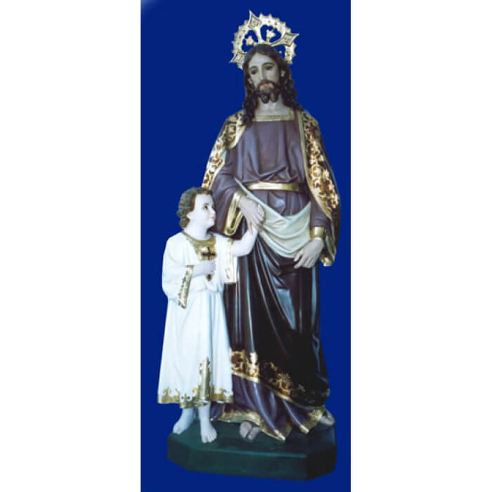 St. Joseph 60 Inch with Jesus, St. Joseph Sixty Inch with Jesus, St. Joseph with Jesus, 60 Inch St. Joseph with Jesus, Sixty Inch St. Joseph with Jesus Statue