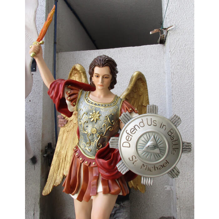 St. Michael Archangel 60 Inch with dragon,St. Michael Archangel Sixty Inch with dragon Statue,60 Inch St. Michael Archangel with dragon Statue,Sixty Inch St. Michael Archangel with dragon Statue,St. Michael Archangel with dragon Statue