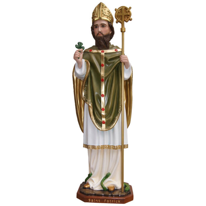 St. Patrick 33 Inch, St. Patrick Thirty Three Inch, St. Patrick Statue, 33 Inch St. Patrick, Thirty Three Inch St. Patrick Statue