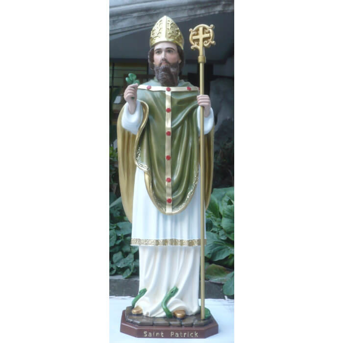 St. Patrick 33 Inch, St. Patrick Thirty Three Inch, St. Patrick Statue, 33 Inch St. Patrick, Thirty Three Inch St. Patrick Statue