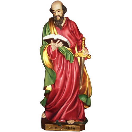 St. Paul 71 Inch, St. Paul Seventy One Inch, St. Paul Saint Statue, 71 Inch St. Paul Statue, Seventy One St. Paul Statue