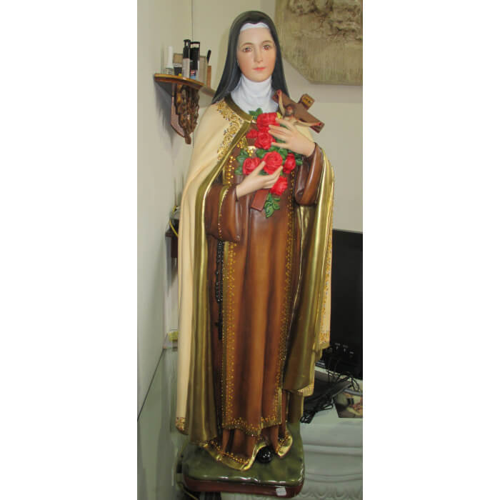 St. Therese 33 Inch, St. Therese Thirty Three Inch Saint, St. Therese Saint Statue, 33 Inch St. Therese Statue, Thirty Three Inch St. Therese Statue