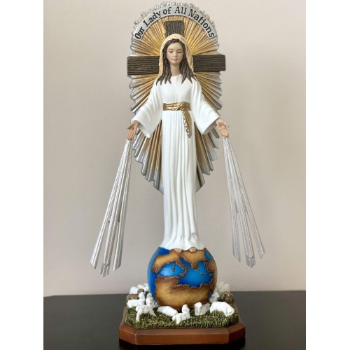 Lady of All Nations 14 Inch, Lady of All Nations Forteen Inch, Lady of All Nations Statue, 14 Inch Lady of All Nations, Forteen Inch Lady of All Nations Statue